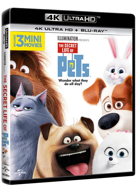 Pets. Vita da animali (Blu-ray + Blu-ray 4K Ultra HD) di Yarrow Cheney,Chris Renaud - 2