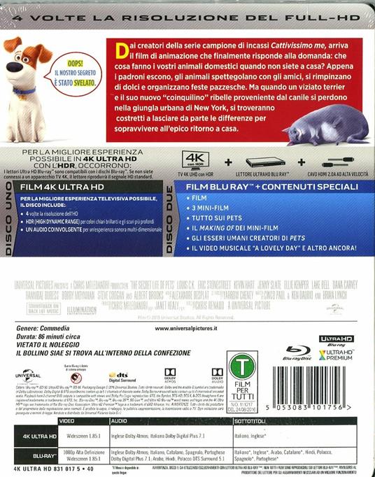 Pets. Vita da animali (Blu-ray + Blu-ray 4K Ultra HD) di Yarrow Cheney,Chris Renaud - 10