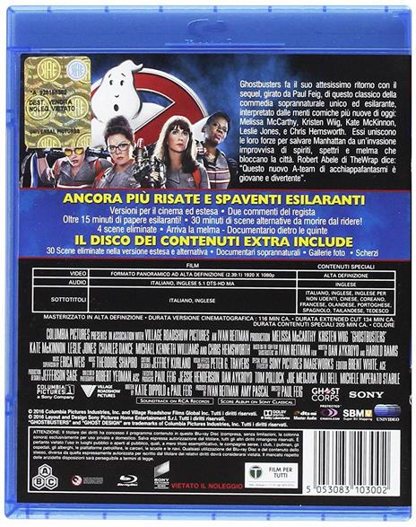 Ghostbusters. Edizione 25° Anniversario (2 Blu-ray) di Paul Feig - Blu-ray - 2