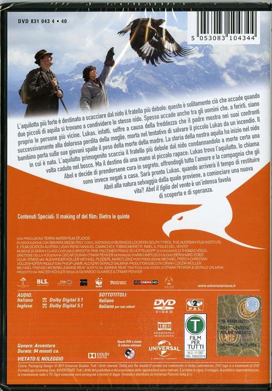 Abel il figlio del vento - DVD - Film di Gerardo Olivares , Otmar Penker  Avventura | IBS