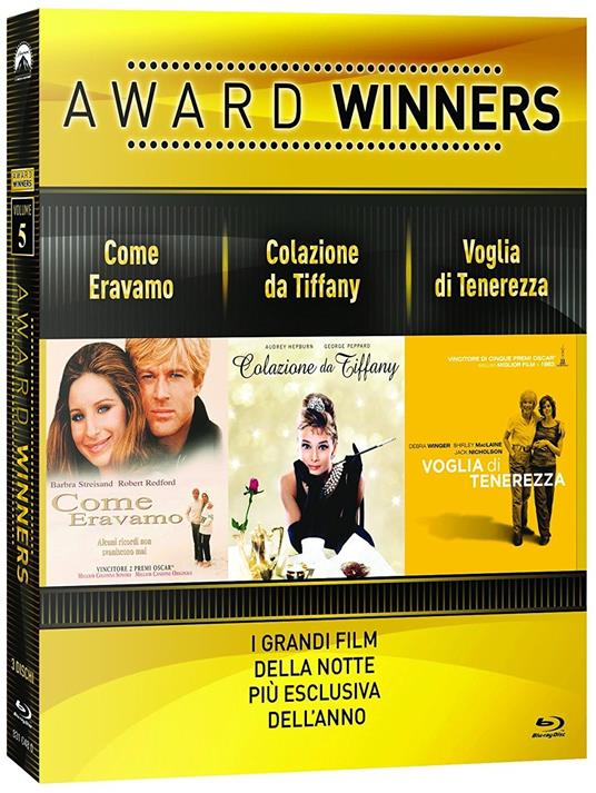 Come eravamo. Colazione da Tiffany. Voglia di tenerezza. Oscar Collection (3 Blu-ray) di James L. Brooks,Blake Edwards,Sydney Pollack