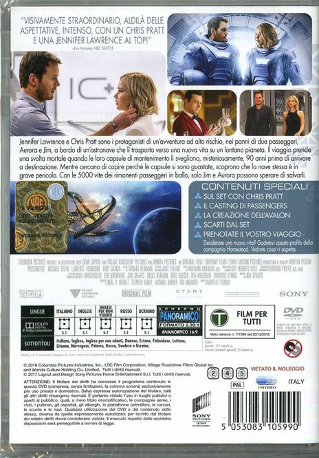 Passengers (DVD) di Morten Tyldum - DVD - 2