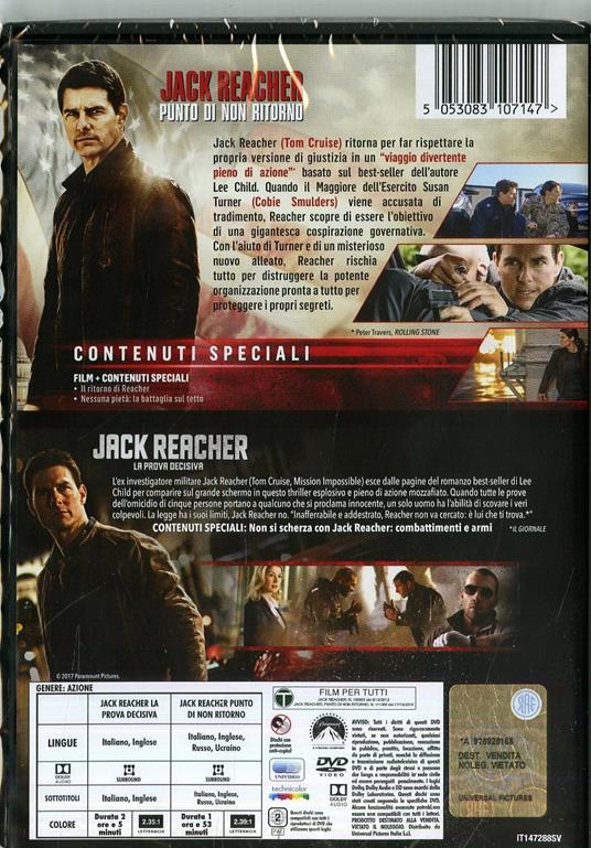 Jack Reacher collection (2 DVD) - DVD - Film di Christopher