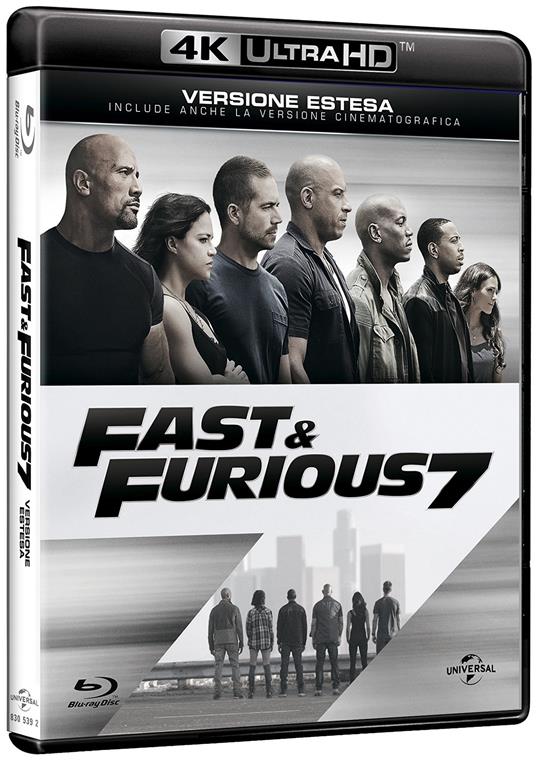 Fast & Furious 7 (Blu-ray + Blu-ray 4K Ultra HD) - Blu-ray + Blu