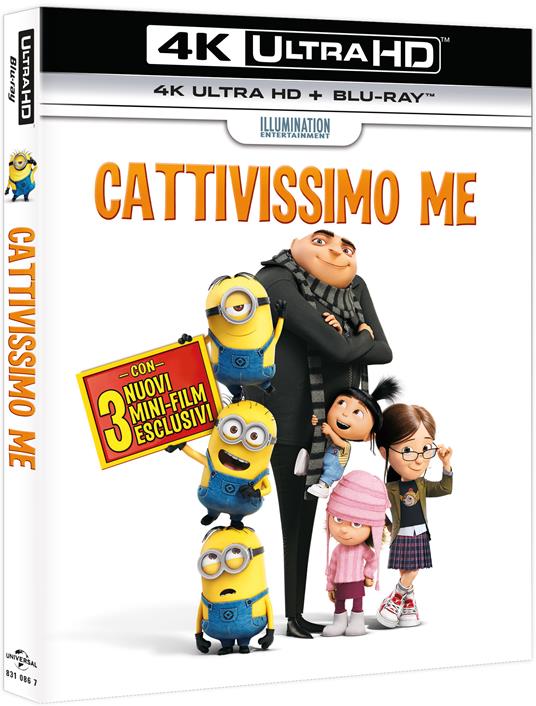 Cattivissimo me (Blu-ray + Blu-ray 4K Ultra HD) di Pierre Coffin,Chris Renaud