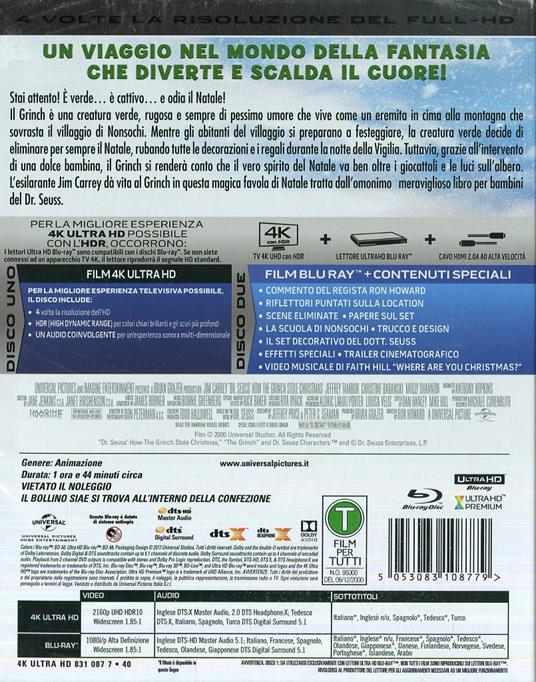Il Grinch (Blu-ray + Blu-ray 4K Ultra HD) di Ron Howard - 2