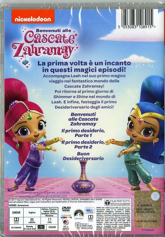 Shimmer and Shine. Benvenuti alla cascate Zahmaray (DVD) di Fred Osmond - DVD - 2