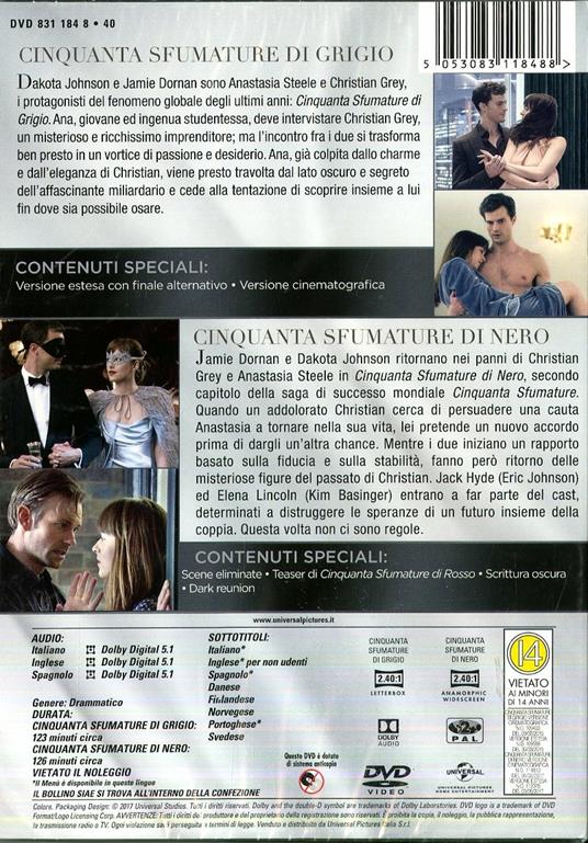 Cinquanta sfumature 2 Movie Collection (2 DVD) di James Foley,Sam Taylor-Johnson - 2