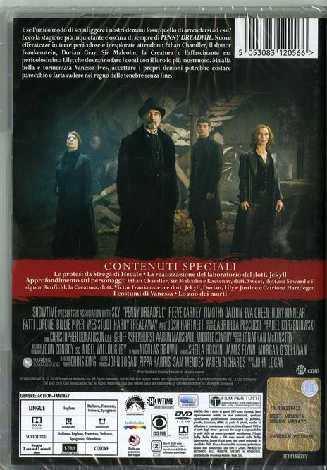 Penny Dreadful. Stagione 3. Serie TV ita (4 DVD) di James Hawes,Brian Kirk,J.A. Bayona,Coky Giedroyc - DVD - 2