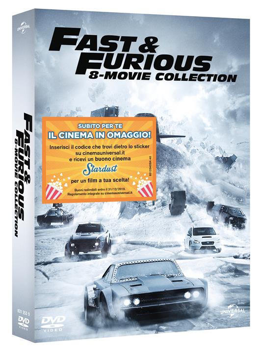 Fast and Furious. 8 Movies Collection (8 DVD) - DVD - Film di Rob Cohen ,  F. Gary Gray Azione | IBS