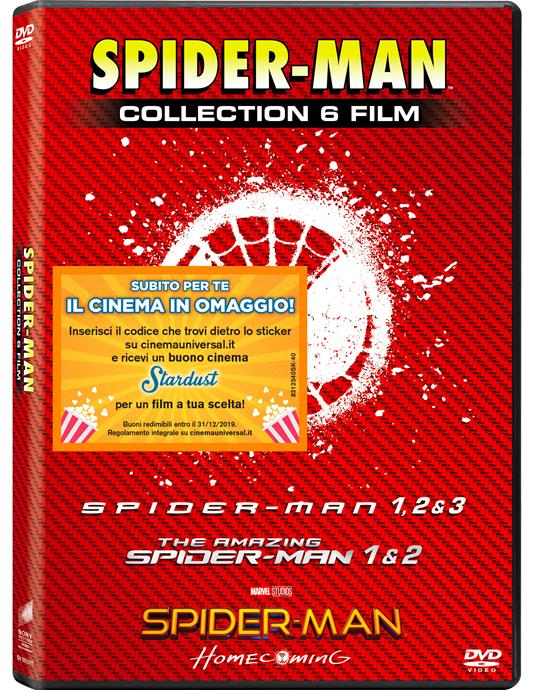 Spider-man Collection (6 DVD) di Sam Raimi,Jon Watts,Marc Webb
