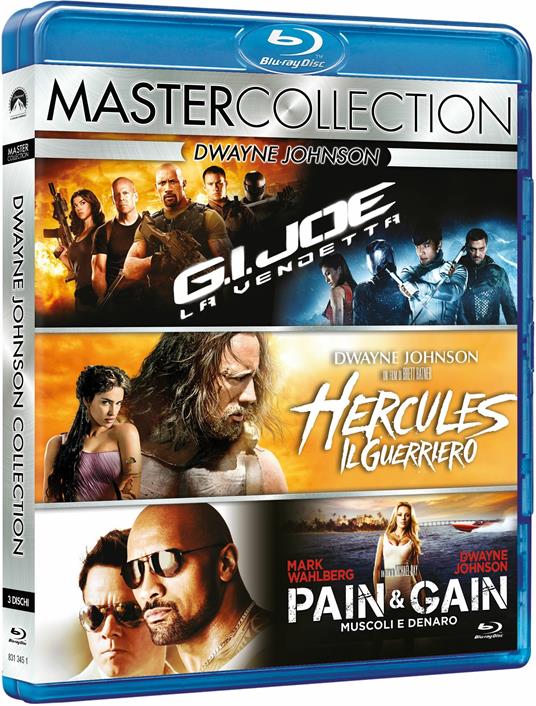 Dwayne Johnson Master Collection. G.I. Joe. La vendetta - Hercules - Pain and Gain (3 Blu-ray) di Michael Bay,Jon Chu,Brett Ratner