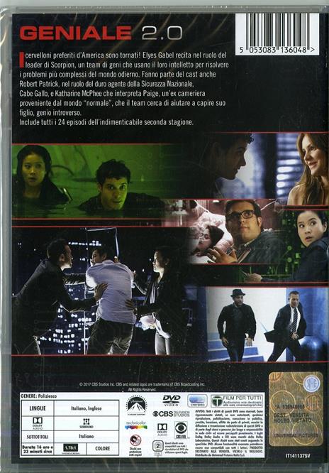 Scorpion. Stagione 2. Serie TV ita (6 DVD) - DVD - Film di Sam Hill , Mel  Damski Giallo | IBS