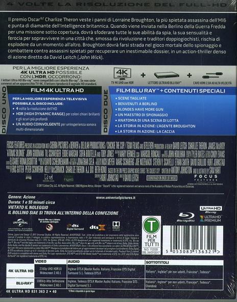 Atomica bionda (Blu-ray + Blu-ray 4K Ultra HD) di David Leitch - Blu-ray + Blu-ray Ultra HD 4K - 2