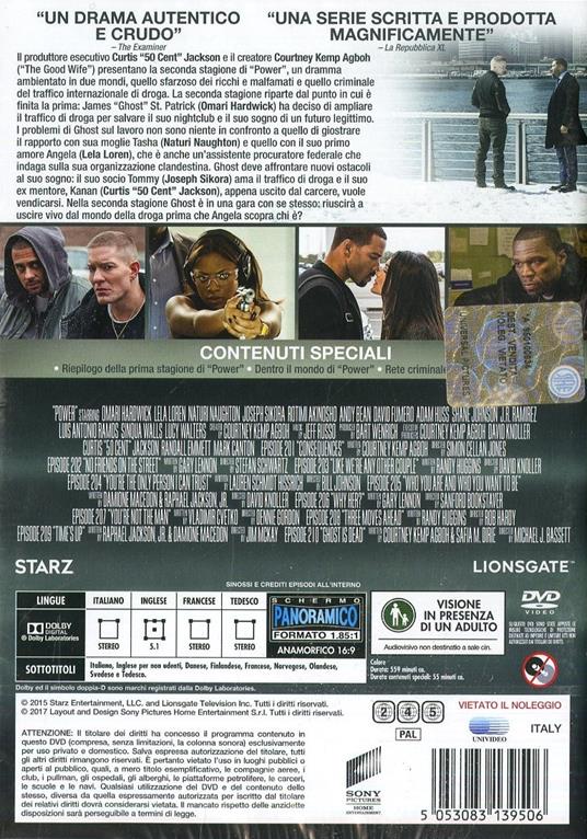 Power. Stagione 2. Serie TV ita (4 DVD) di George Tillman Jr.,John David Coles,Anthony Hemingway - DVD - 2