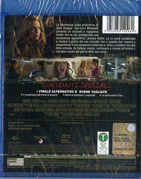 Auguri per la tua morte (Blu-ray) di Christopher Landon - Blu-ray - 2