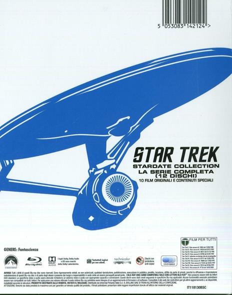 Star Trek Collection. I primi 10 film (12 Blu-ray) di Stuart Baird,David Carson,Jonathan Frakes,Nicholas Meyer,Leonard Nimoy,William Shatner,Robert Wise - 2