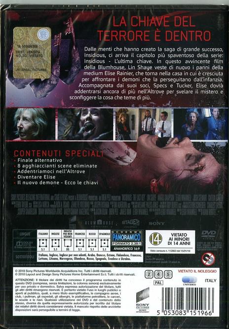 Insidious. L'ultima chiave (DVD) di Adam Robitel - DVD - 2