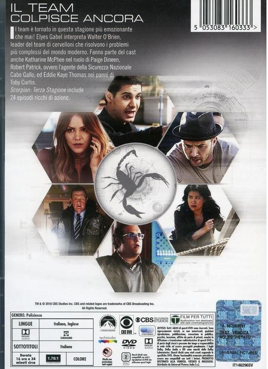 Scorpion. Stagione 3 (6 DVD) - DVD - Film di Sam Hill , Mel Damski Giallo |  IBS