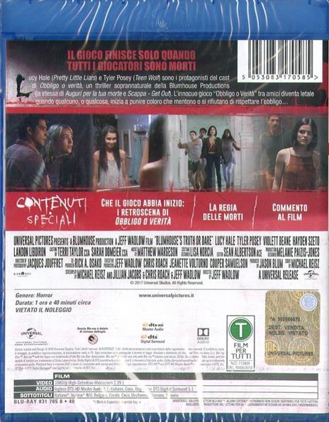 Obbligo o verità (Blu-ray) di Jeff Wadlow - Blu-ray - 2