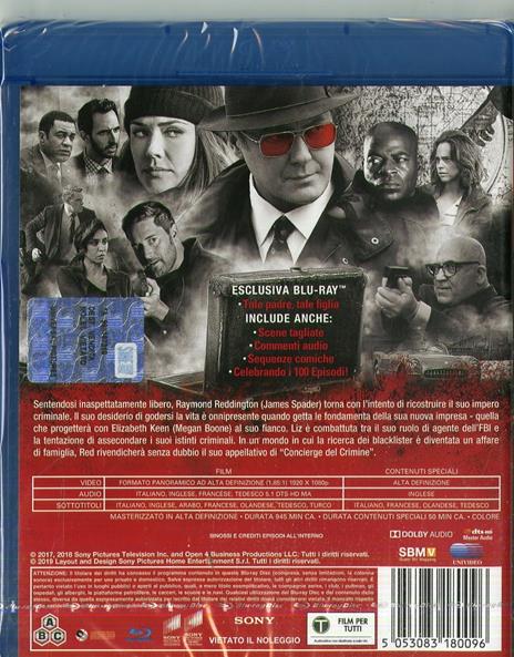 The Blacklist. Stagione 5. Serie TV ita (5 Blu-Ray) - Blu-ray - Film di  Michael W. Watkins , Vincent Misiano Giallo | IBS