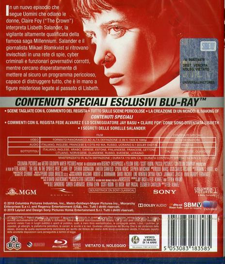 Millennium. Quello che non uccide (Blu-ray) - Blu-ray - Film di Fede  Alvarez Giallo | IBS