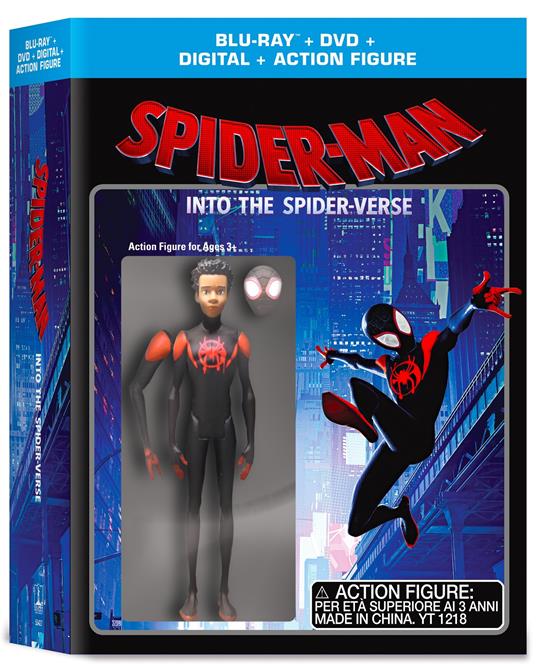 Spider-Man. Un nuovo universo. Limited Edition con Action Figure (DVD + Blu- ray) - DVD + Blu-ray - Film di Bob Persichetti , Peter Ramsey Animazione |  IBS