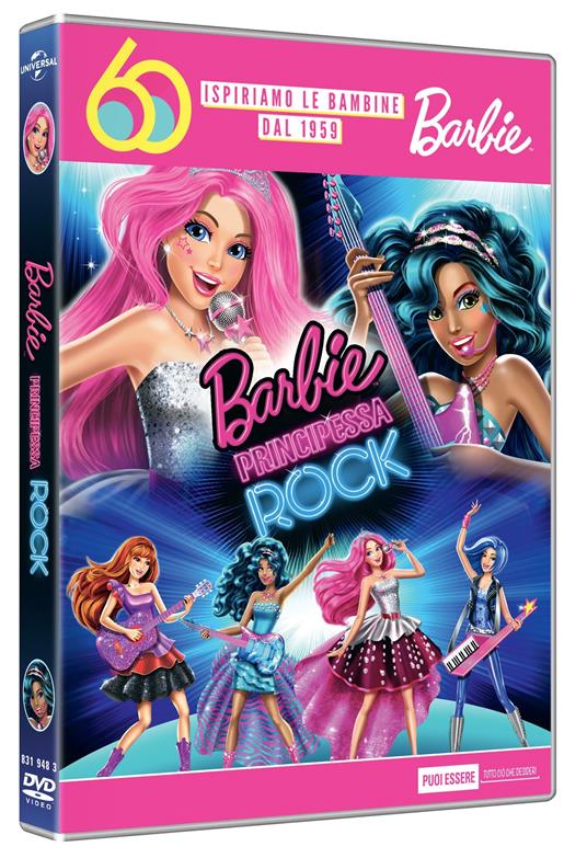 Barbie principessa Rock. Barbie cantante. Edizione 60° Anniversario (DVD) -  DVD - Film Animazione | IBS