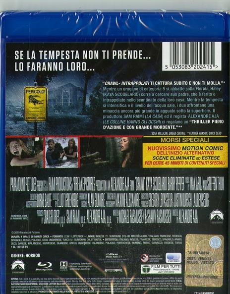 Crawl. Intrappolati (Blu-ray) di Alexandre Aja - Blu-ray - 2