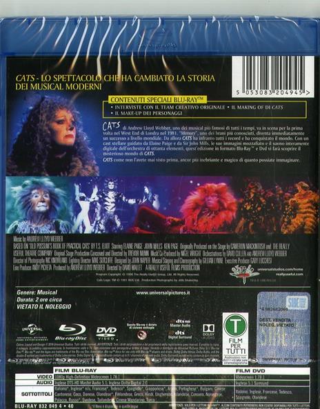 Cats (DVD + Blu-ray) di David Mallet - DVD + Blu-ray - 2