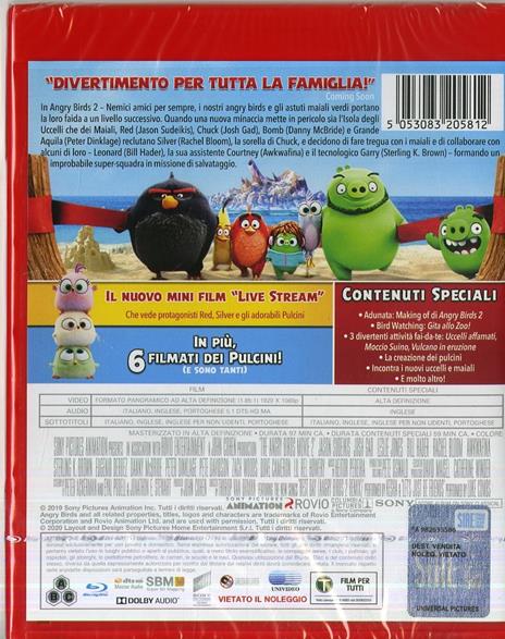 Angry Birds 2. Nemici amici per sempre (Blu-ray) di Thurop Van Orman,John Rice - Blu-ray - 2