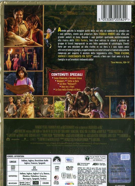 Dora e la città perduta (DVD) di James Bobin - DVD - 2