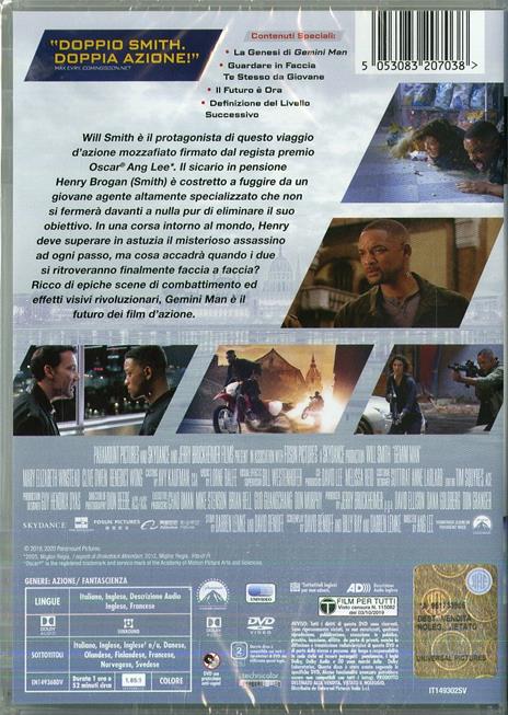 Gemini Man (DVD) - DVD - Film di Ang Lee Avventura | IBS