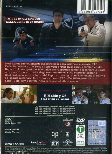 RIS Delitti imperfetti. Collezione Completa Stagione 1-5. Serie TV ita (23 DVD) di Alexis Cahill,Fabio Tagliavia,Francesco Miccichè,Pier Belloni,Marcantonio Graffeo - DVD - 2