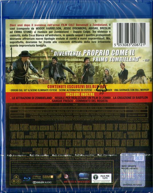Zombieland 2. Doppio colpo (Blu-ray) di Ruben Fleisher - Blu-ray - 2
