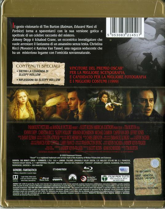 Il mistero di Sleepy Hollow (Blu-ray) di Tim Burton - Blu-ray - 3