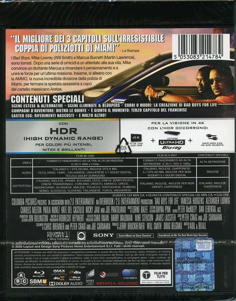 Bad Boys for Life (Blu-ray + Blu-ray UltraHD 4K) - Blu-ray + Blu-ray Ultra  HD 4K - Film di Adil El Arbi , Bilall Fallah Avventura