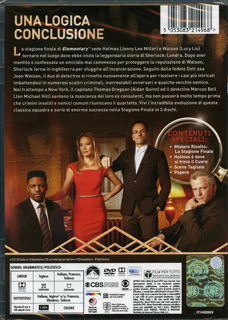 Elementary. Stagione 7. Serie TV ita (3 DVD) - DVD - Film di Guy Ferland ,  Chrstine Moore Giallo | IBS