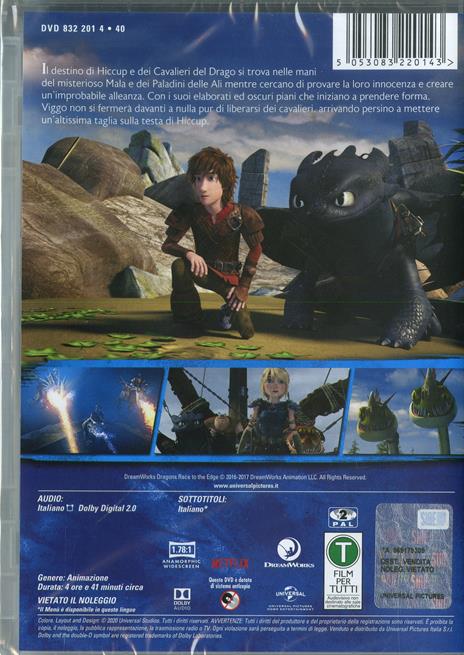 Dragon Trainer. Oltre i confini di Berk. Stagione 4 (2 DVD) di T.J. Sullivan,David Jones,Robert Briggs,Jae H. Kim,Elaine Bogan - DVD - 2