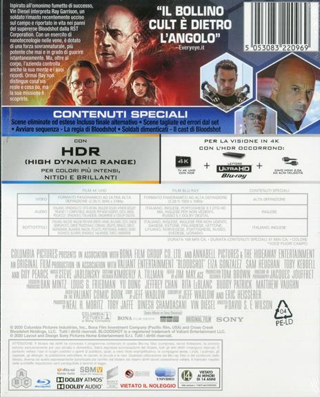 Bloodshot (Blu-ray + Blu-ray Ultra HD 4K) di Dave Wilson - Blu-ray + Blu-ray Ultra HD 4K - 2