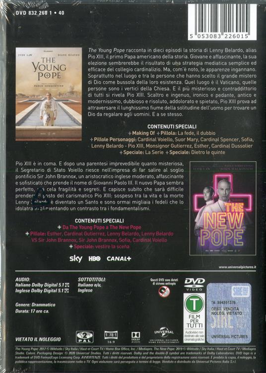 The Young Pope - The New Pope. Stagioni 1-2. Collezione completa. Serie TV  ita (6 DVD) - DVD - Film di Paolo Sorrentino Drammatico | IBS