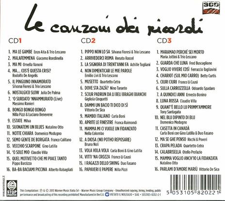 Le canzoni dei ricordi (3CD Collection) - CD Audio - 2