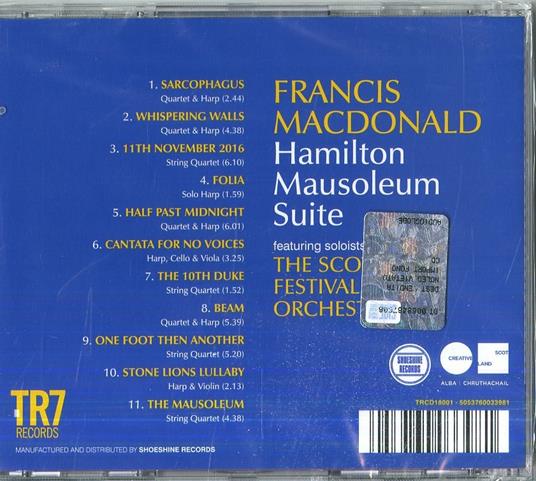 Hamilton Mausoleum Suite - CD Audio di Francis MacDonald - 2