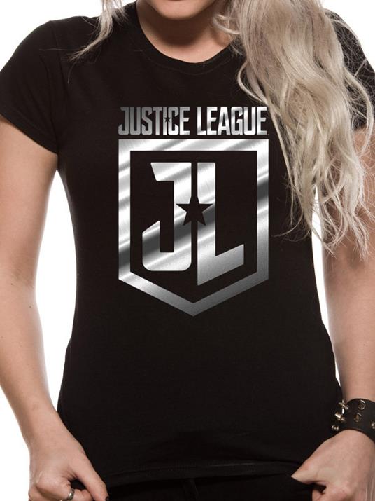 T-Shirt Unisex Tg. Xl Justice League Movie. Foil Logo