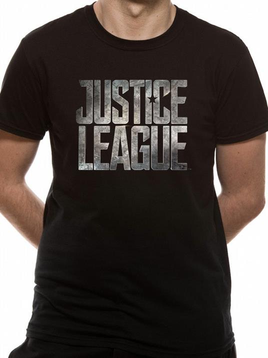 T-Shirt Unisex Tg. S Justice League Movie. Logo