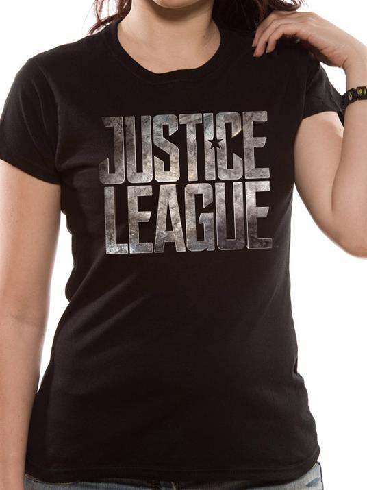 T-Shirt Unisex Tg. S Justice League Movie. Logo
