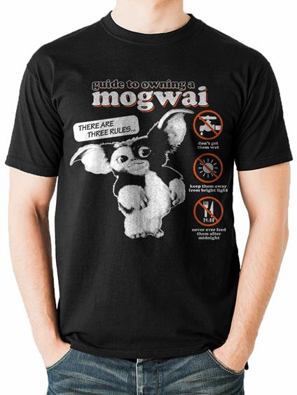 Retro Styler Gli Uomini di Mogwai Guida Gremlins Maglietta Nera: Grande