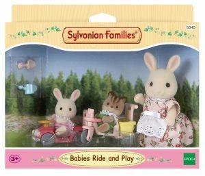 Sylvanian Families 5040 Set Bebe con Triciclo e Macchinina + Mamma Coniglio (ex 3567) - 5