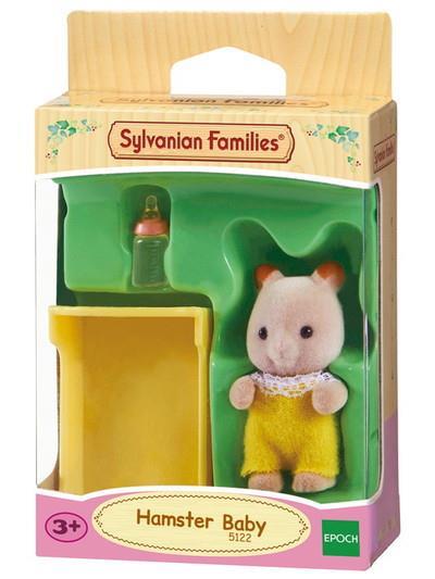 Sylvanian Families 5122 Bebè Criceto con Culla (ex 3585)