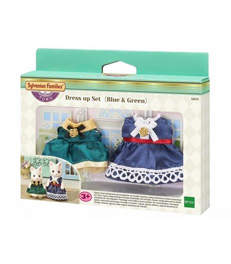 Blue & Green Sylvanian Families. Dress Up Set - 2